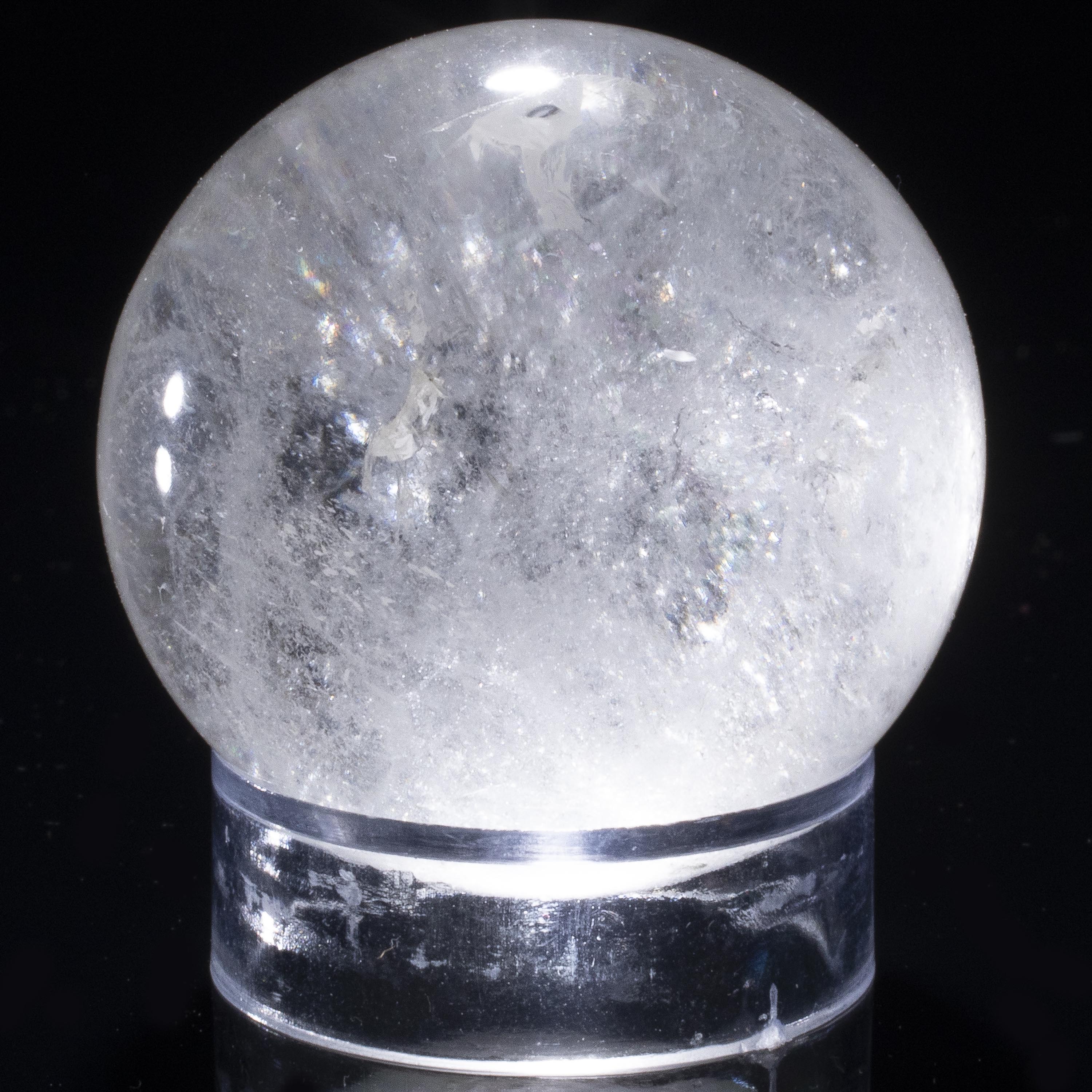 Kalifano Super 7 Quartz Sphere Carving 1.5" / 80 grams SPQ160