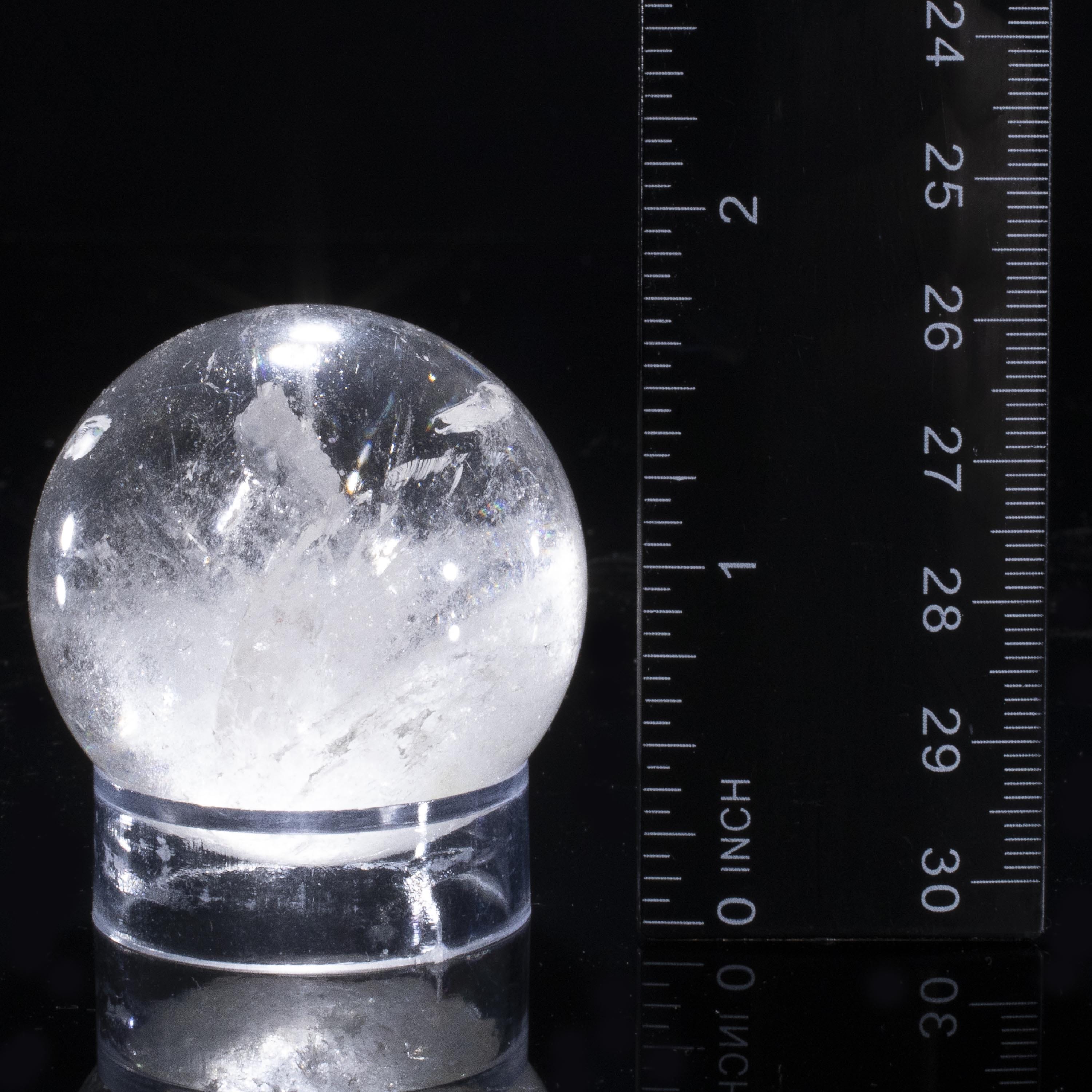 Kalifano Super 7 Quartz Sphere Carving 1.5" / 80 grams SPQ160