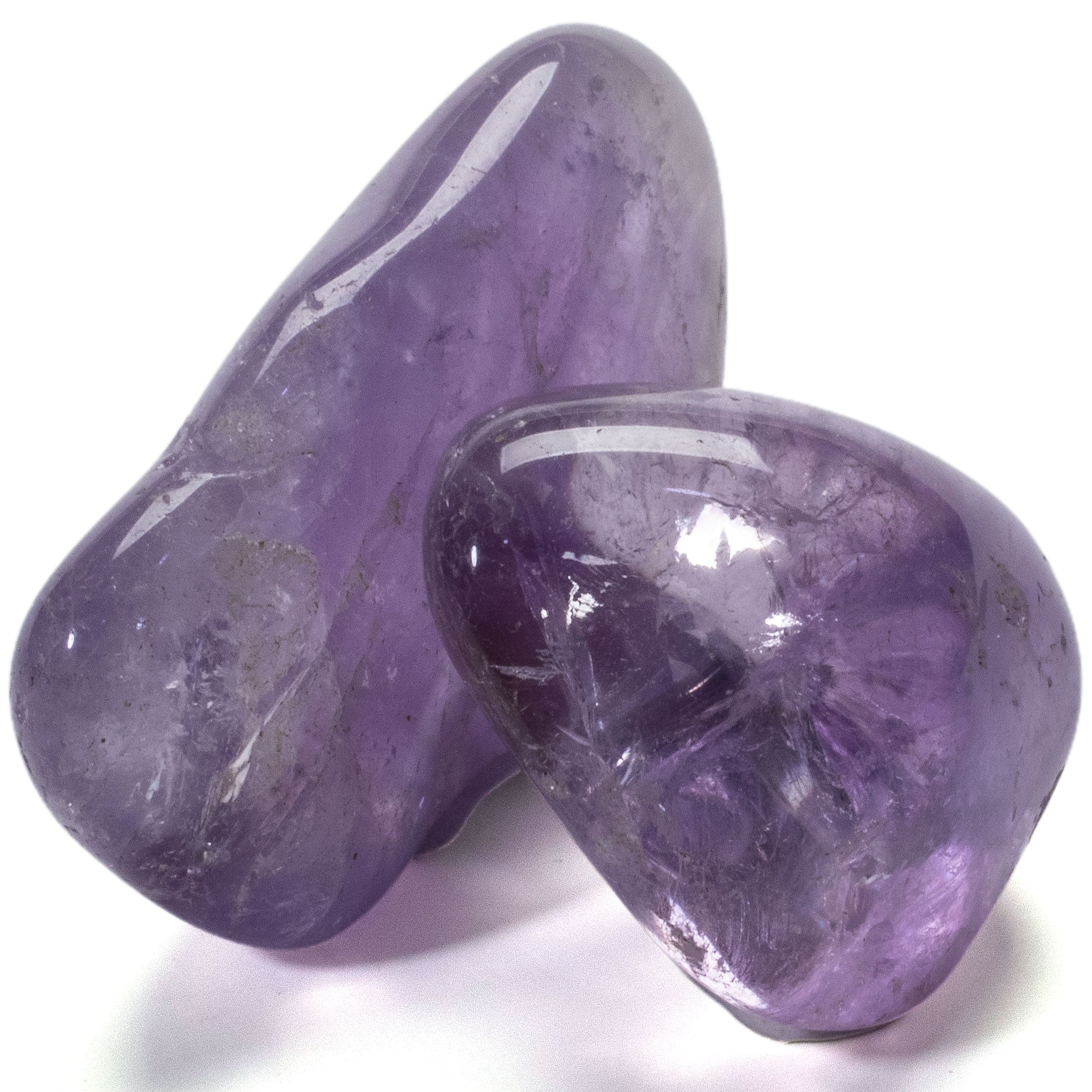 KALIFANO Tumbled Large Gemmy Amethyst Crystals TS-AMG-L