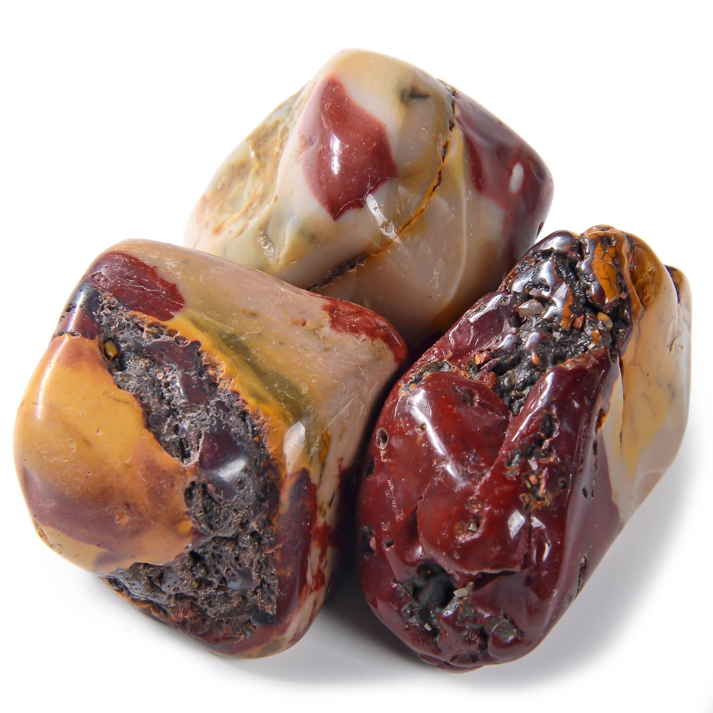 Kalifano TUMBLED STONES Natural Mookaite Tumbled Stone TS-ME