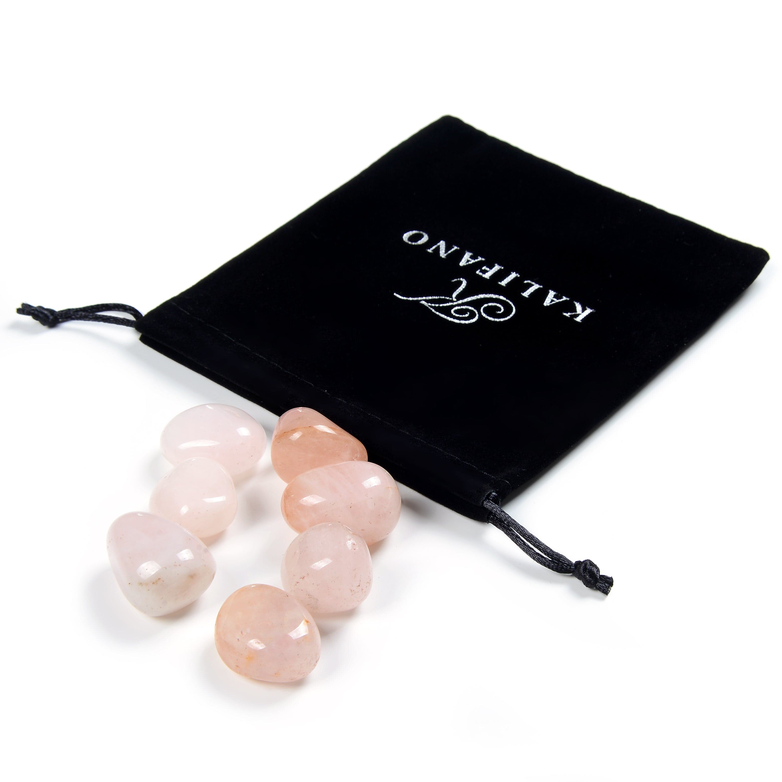 Kalifano TUMBLED STONES Natural Rose Quartz Tumbled Stone TS-RQ