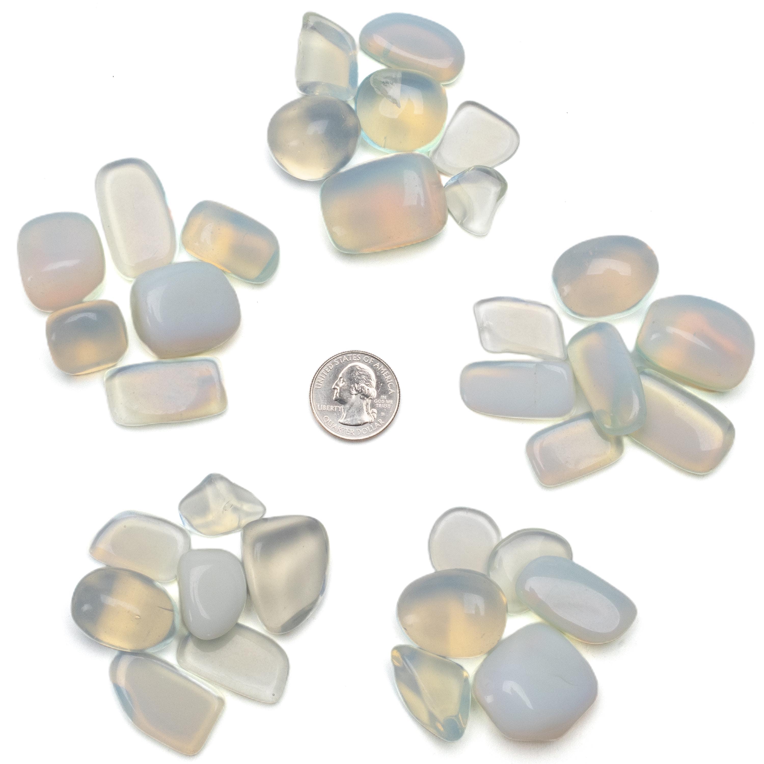 Kalifano TUMBLED STONES Opalite Moonstone Tumbled Stone TS-MS